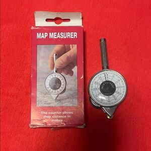 Vintage Map Measurer with Box